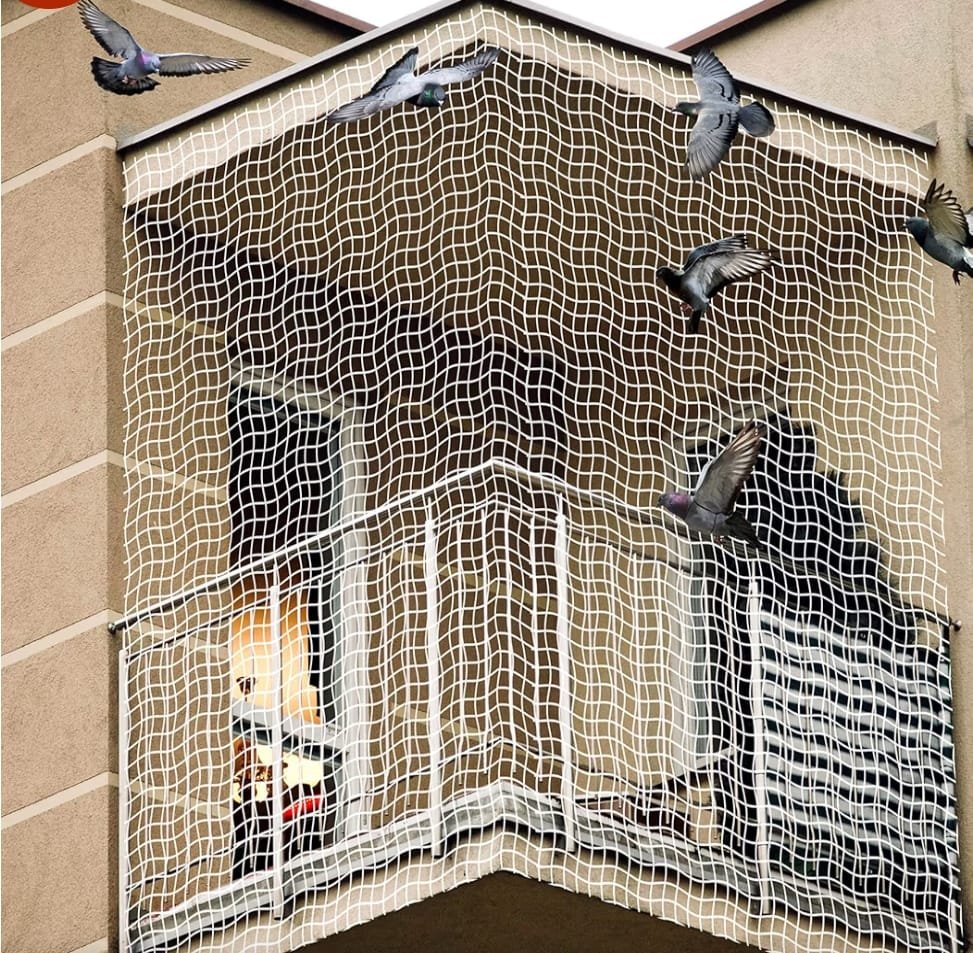 Bird Net Installation on Balcony
